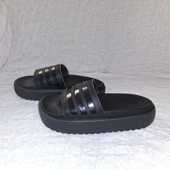 Adidas Black Slide Sandals - Picture 2 of 8